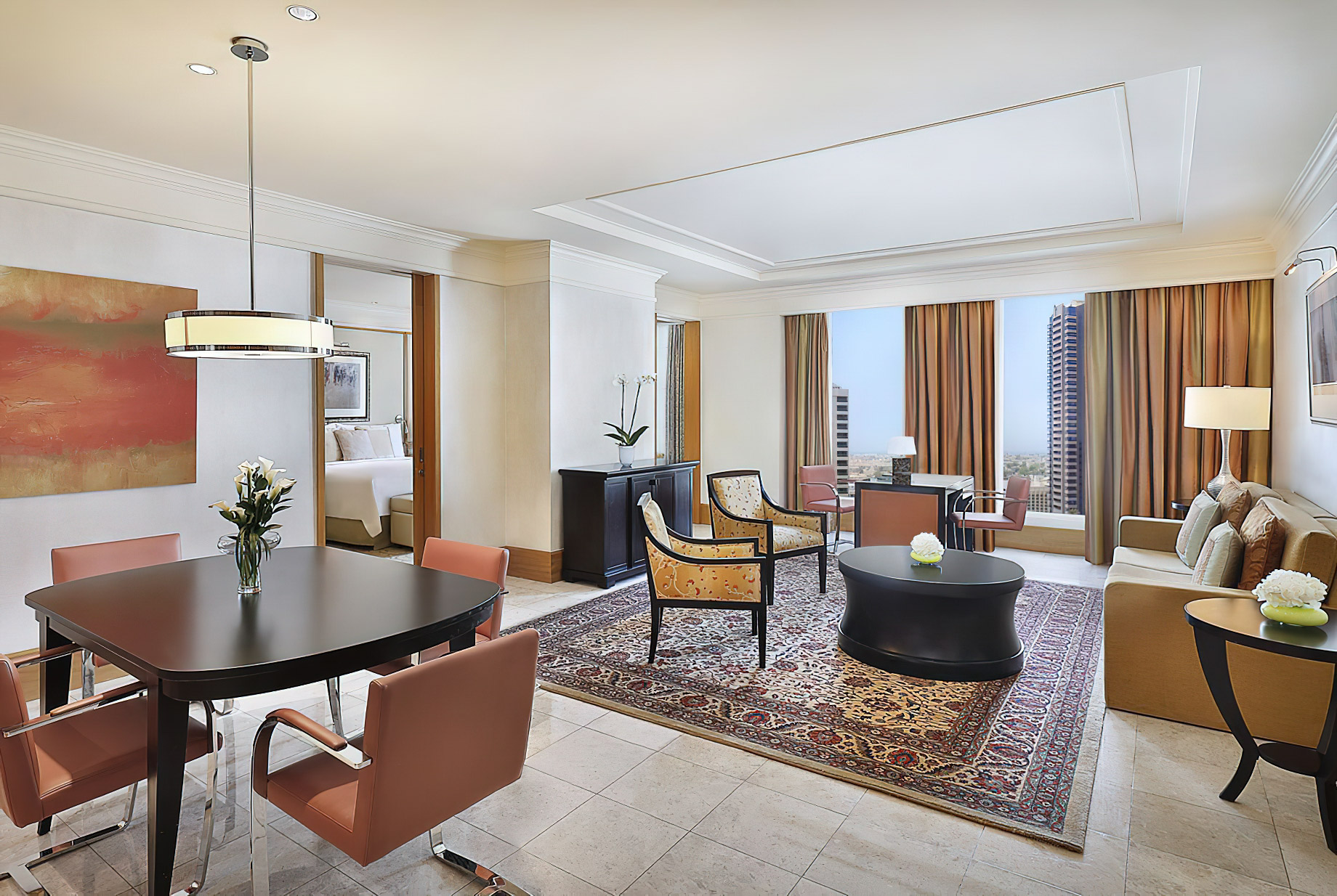 The Ritz-Carlton, Dubai International Financial Centre Hotel – UAE – Three Bedroom Apartment Living Area