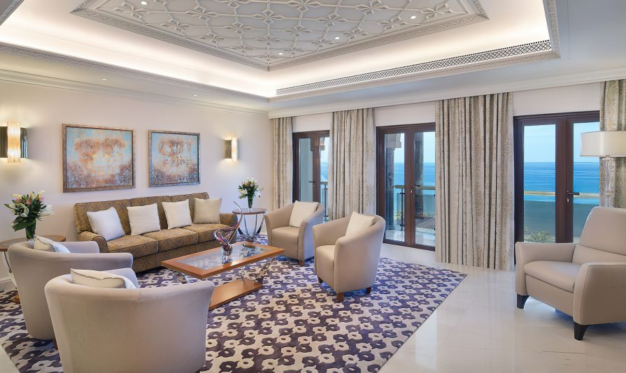 Al Bustan Palace, A Ritz-Carlton Hotel - Muscat, Oman - Presidential Sea View Suite Living Room