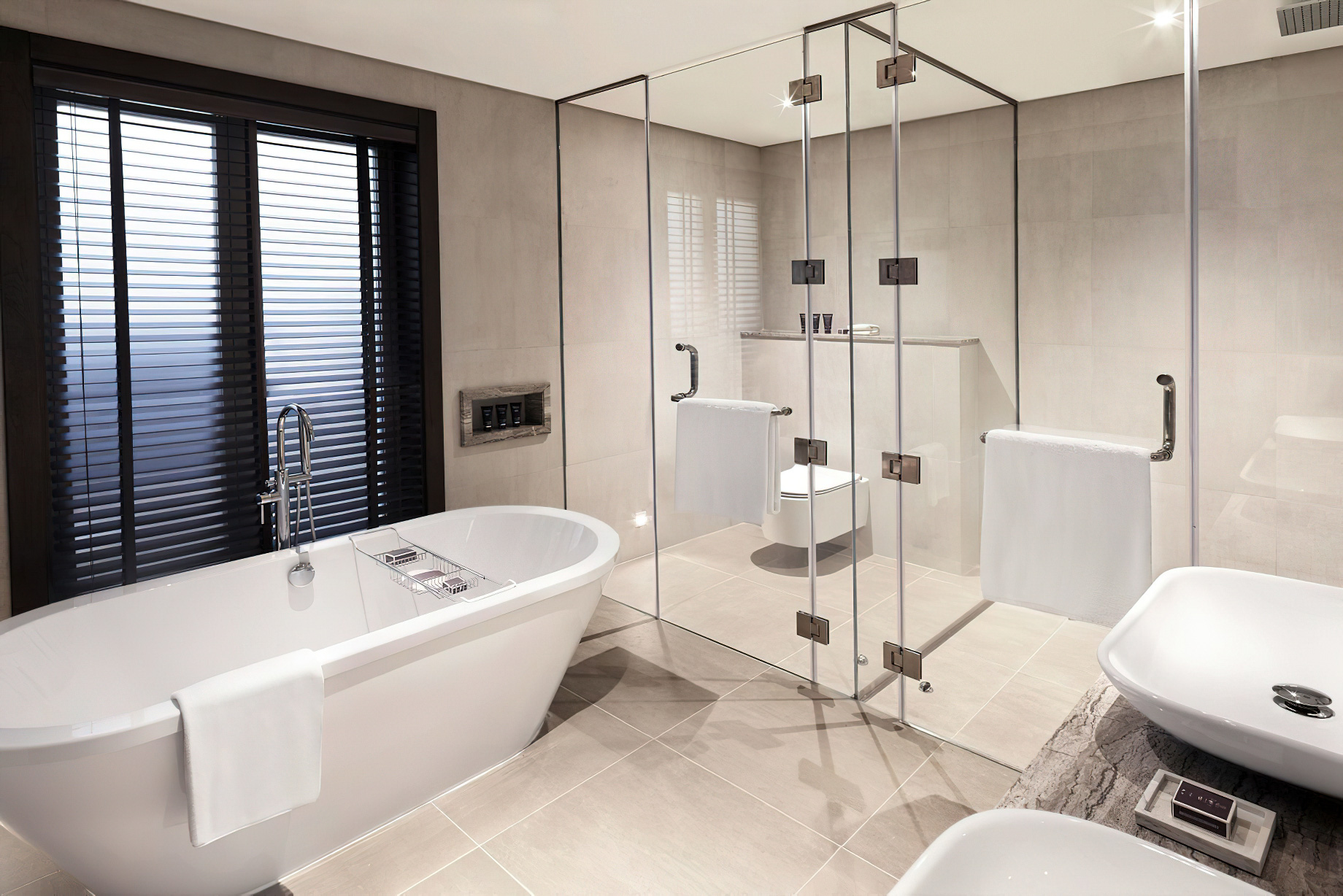 The Ritz-Carlton Abu Dhabi, Grand Canal Hotel – Abu Dhabi, UAE – Rabdan Villa Bathroom Shower