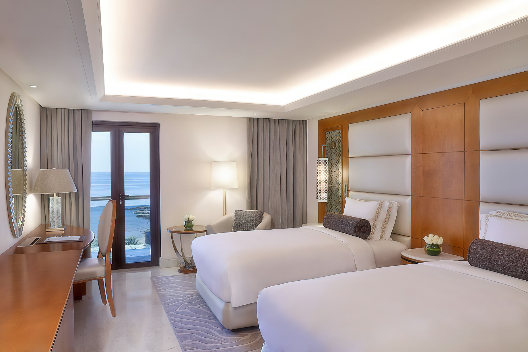 Al Bustan Palace, A Ritz-Carlton Hotel – Muscat, Oman – Presidential Sea View Suite Twin Beds