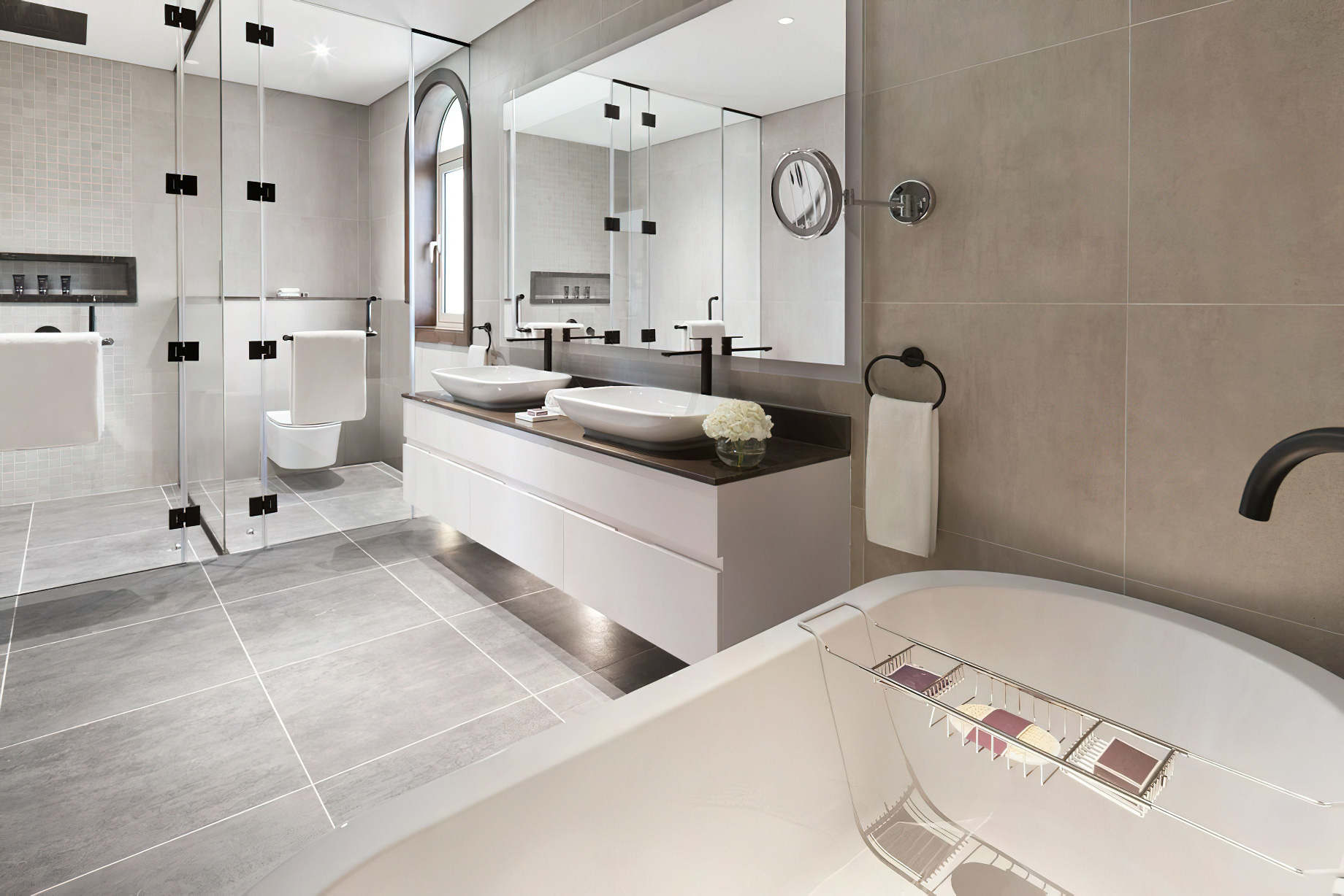 The Ritz-Carlton Abu Dhabi, Grand Canal Hotel – Abu Dhabi, UAE – Rabdan Villa Bathroom