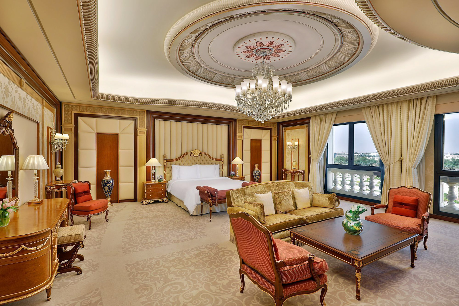 The Ritz-Carlton, Riyadh Hotel - Riyadh, Saudi Arabia - Royal Suite Bedroom
