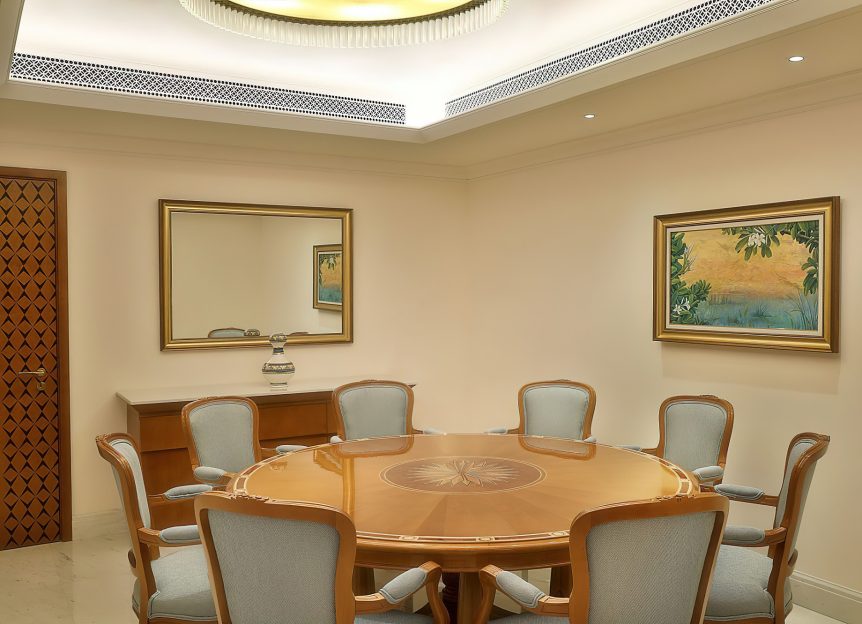 Al Bustan Palace, A Ritz-Carlton Hotel - Muscat, Oman - Presidential Sea View Suite Dining Table