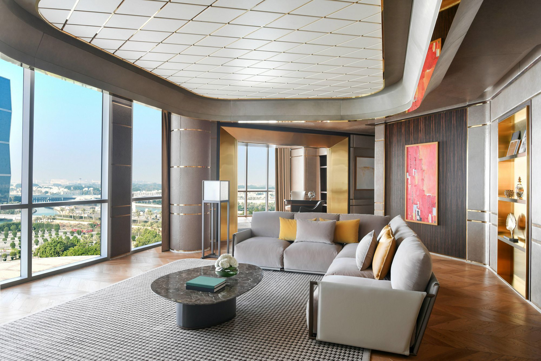 The Ritz-Carlton, Doha Hotel – Doha, Qatar – Quartz Suite Living Room