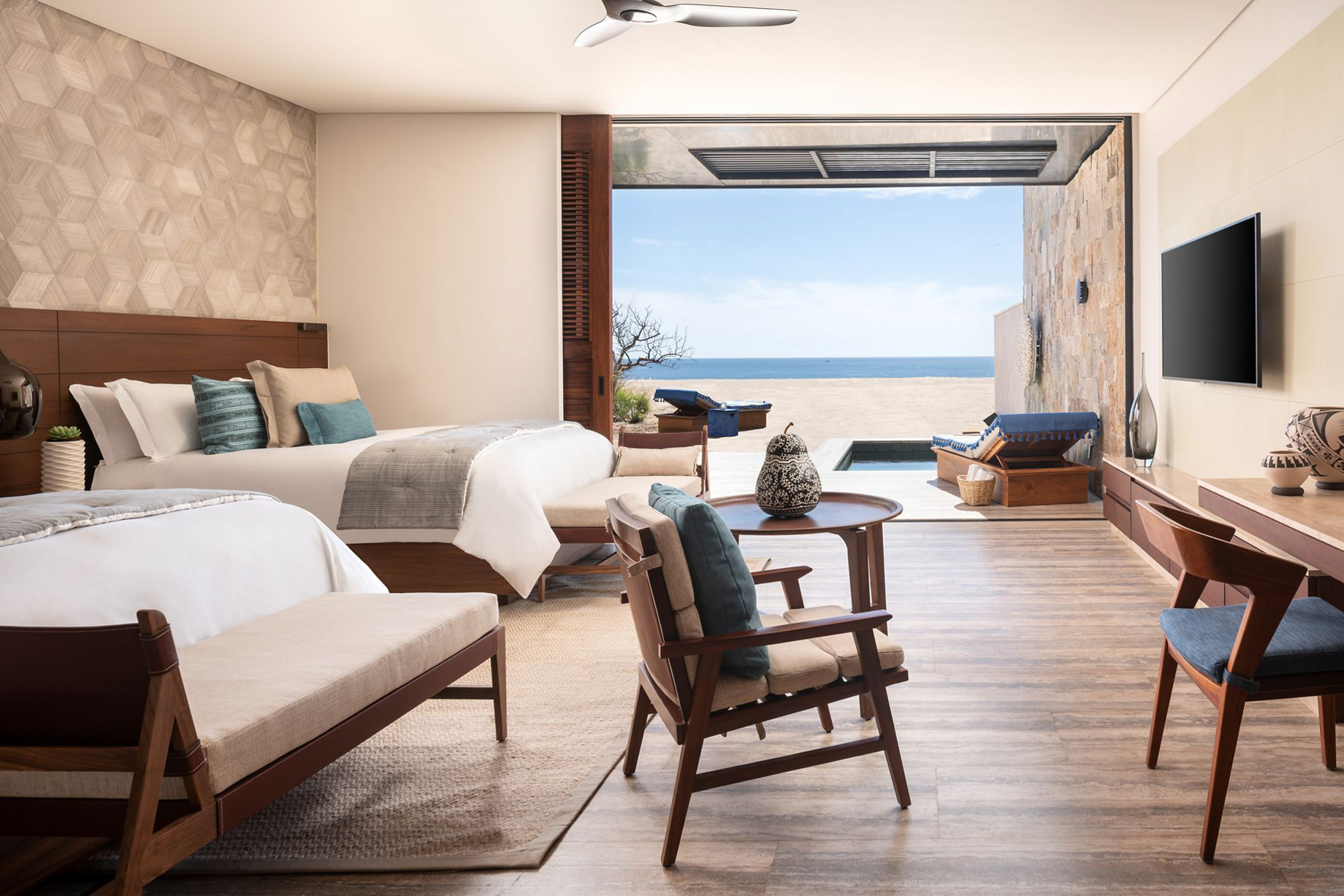 The Ritz-Carlton, Zadun Reserve Resort – Los Cabos, Mexico – Beachfront Suite Double Bedroom