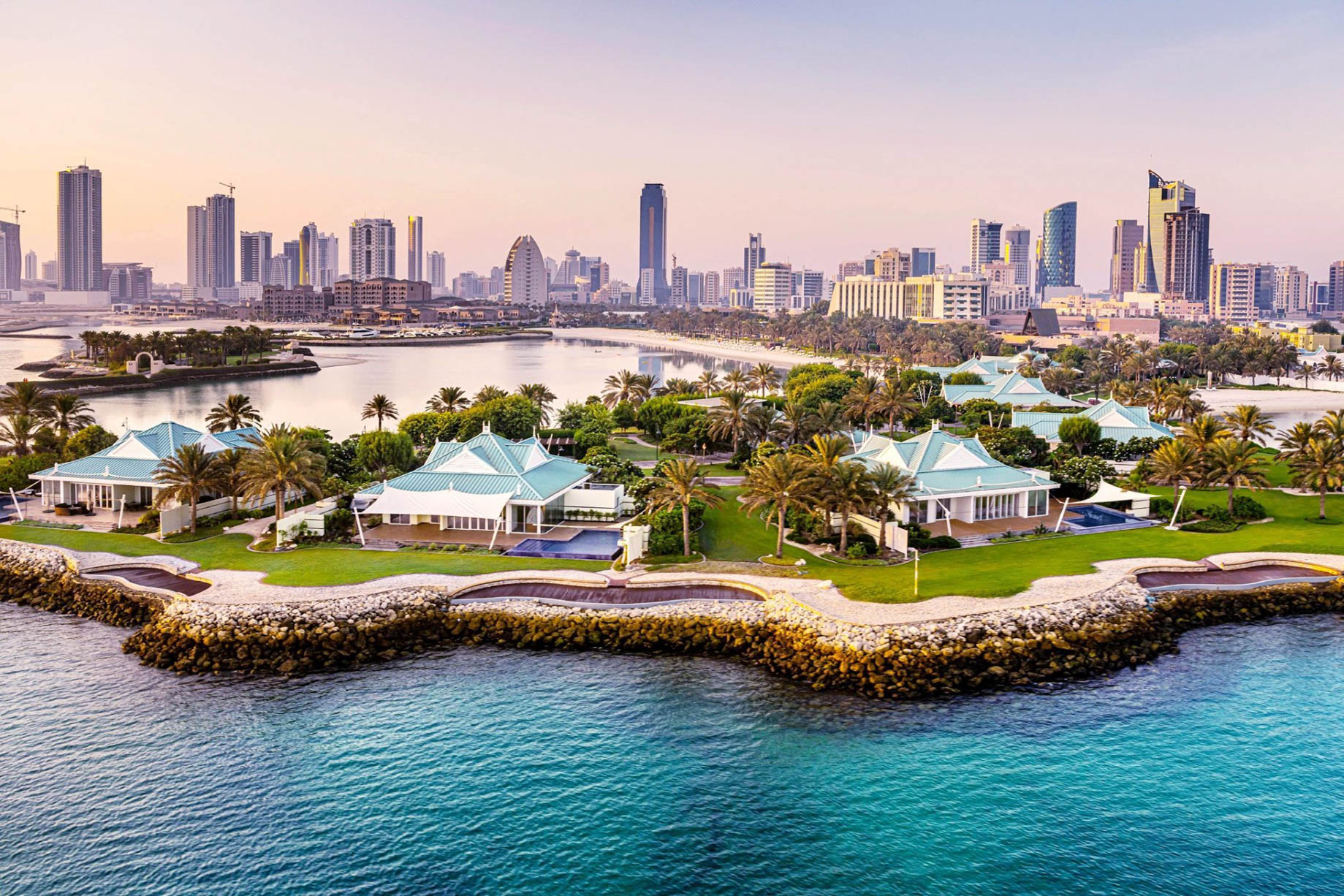 The Ritz-Carlton, Bahrain Resort Hotel - Manama, Bahrain - Villa Aerial View