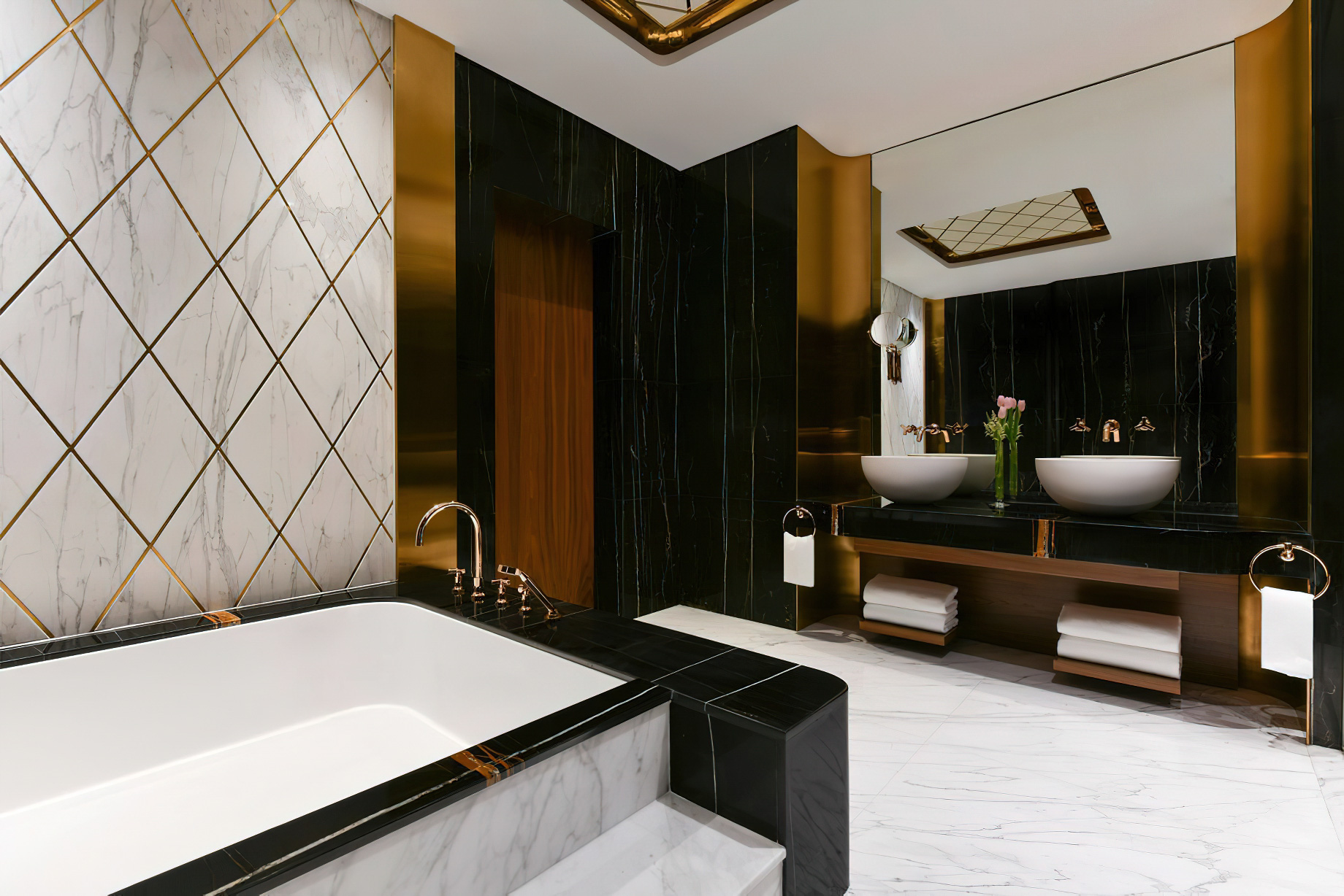 The Ritz-Carlton, Doha Hotel – Doha, Qatar – Quartz Suite Bathroom