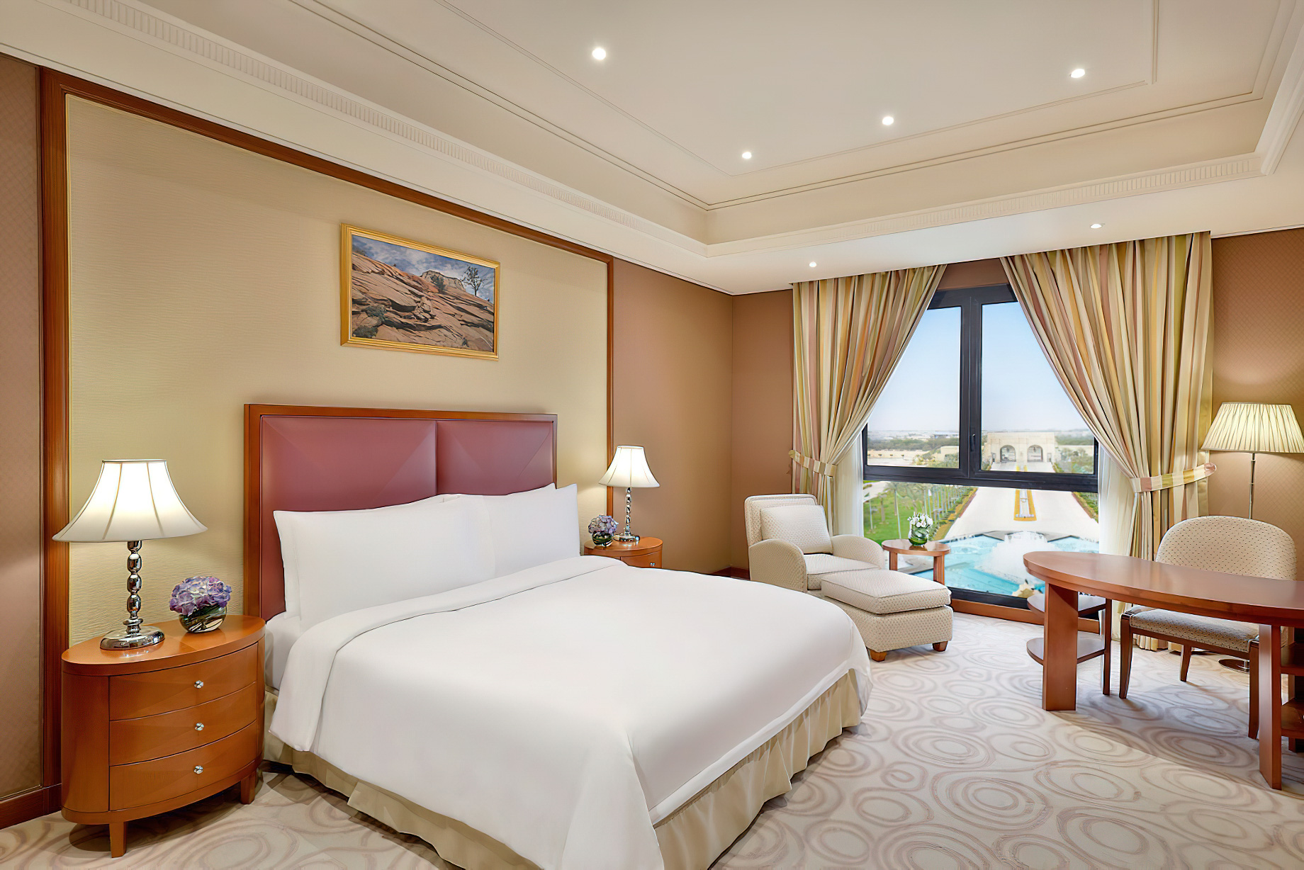 The Ritz-Carlton, Riyadh Hotel – Riyadh, Saudi Arabia – Superior Room Bedroom