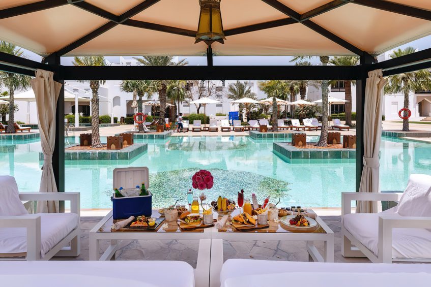 Sharq Village & Spa, A Ritz-Carlton Hotel - Doha, Qatar - Outdoor Pool Deck Cabana Dining
