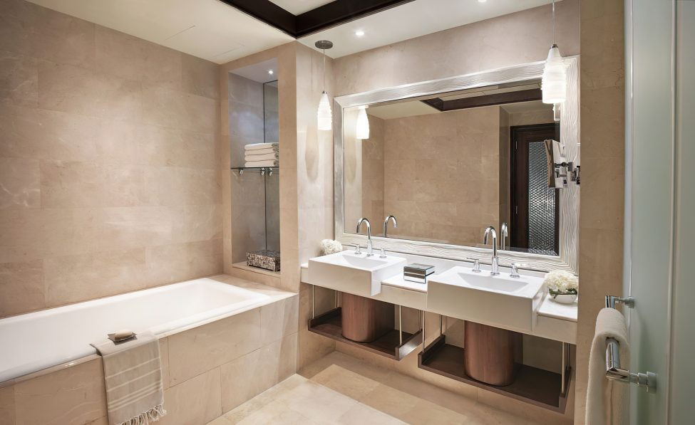 The Ritz-Carlton Abu Dhabi, Grand Canal Hotel - Abu Dhabi, UAE - Two Bedroom Venetian Suite Bathroom