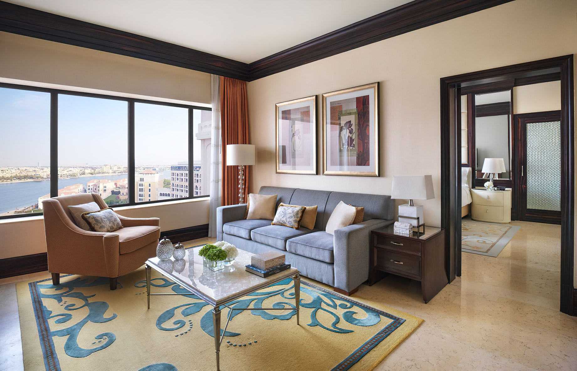 The Ritz-Carlton Abu Dhabi, Grand Canal Hotel – Abu Dhabi, UAE – Junior Suite Living Room