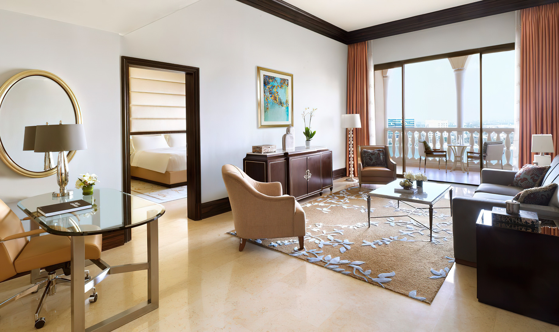 The Ritz-Carlton Abu Dhabi, Grand Canal Hotel – Abu Dhabi, UAE – Executive Suite Living Room