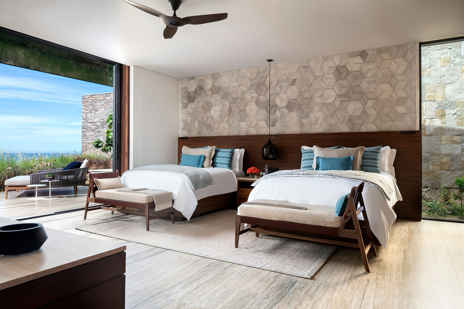 The Ritz-Carlton, Zadun Reserve Resort – Los Cabos, Mexico – Ocean View Guest Room Queen Beds