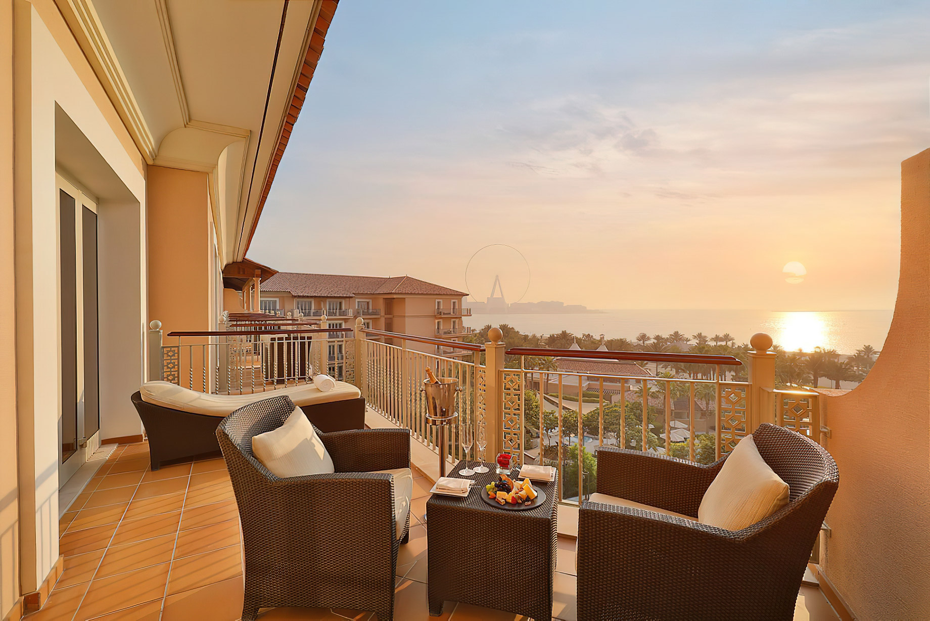 The Ritz-Carlton, Dubai Hotel – JBR Beach, Dubai, UAE – One Bedroom Ocean Club Suite Balcony