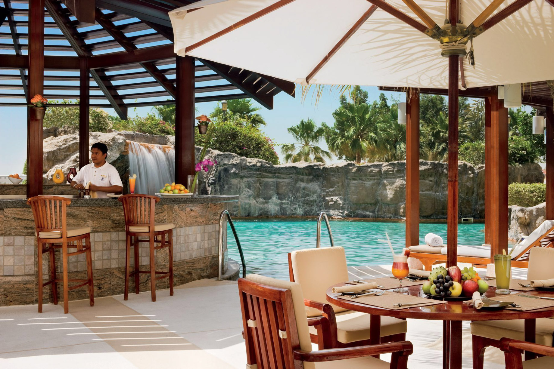 The Ritz-Carlton, Doha Hotel – Doha, Qatar – Flamingos Poolside Dining