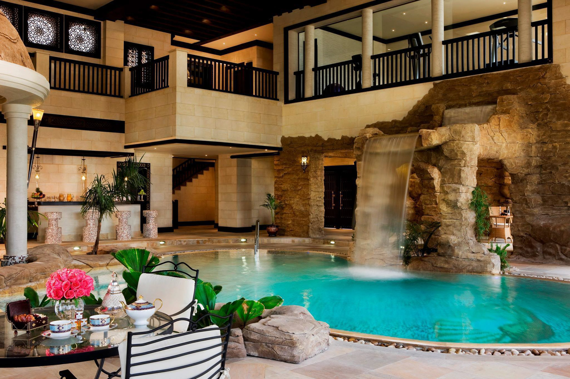 Sharq Village & Spa, A Ritz-Carlton Hotel – Doha, Qatar – Royal Villa Private Indoor Pool and 18-Karat Gold Lined Jacuzzi