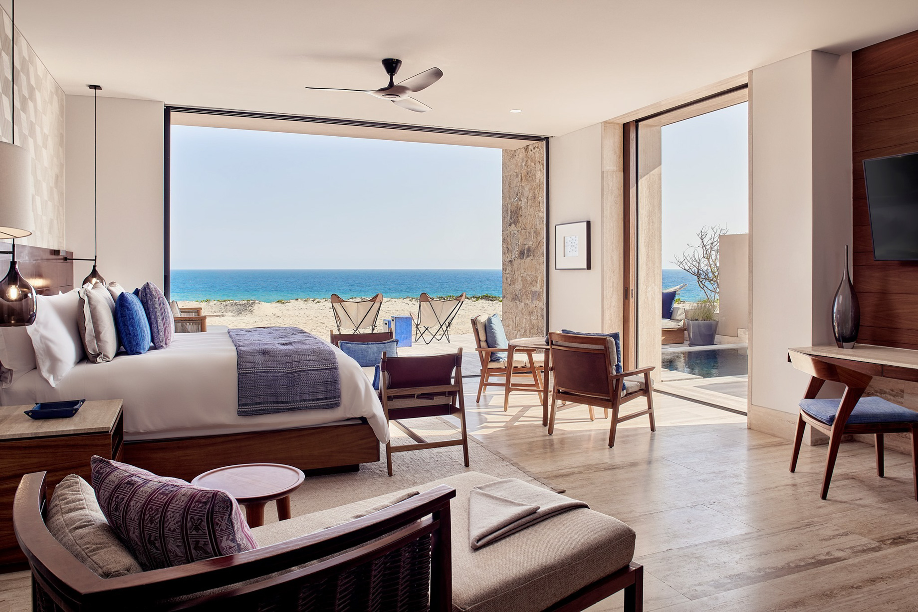 The Ritz-Carlton, Zadun Reserve Resort – Los Cabos, Mexico – Guest Suite Bedroom Beachfront View