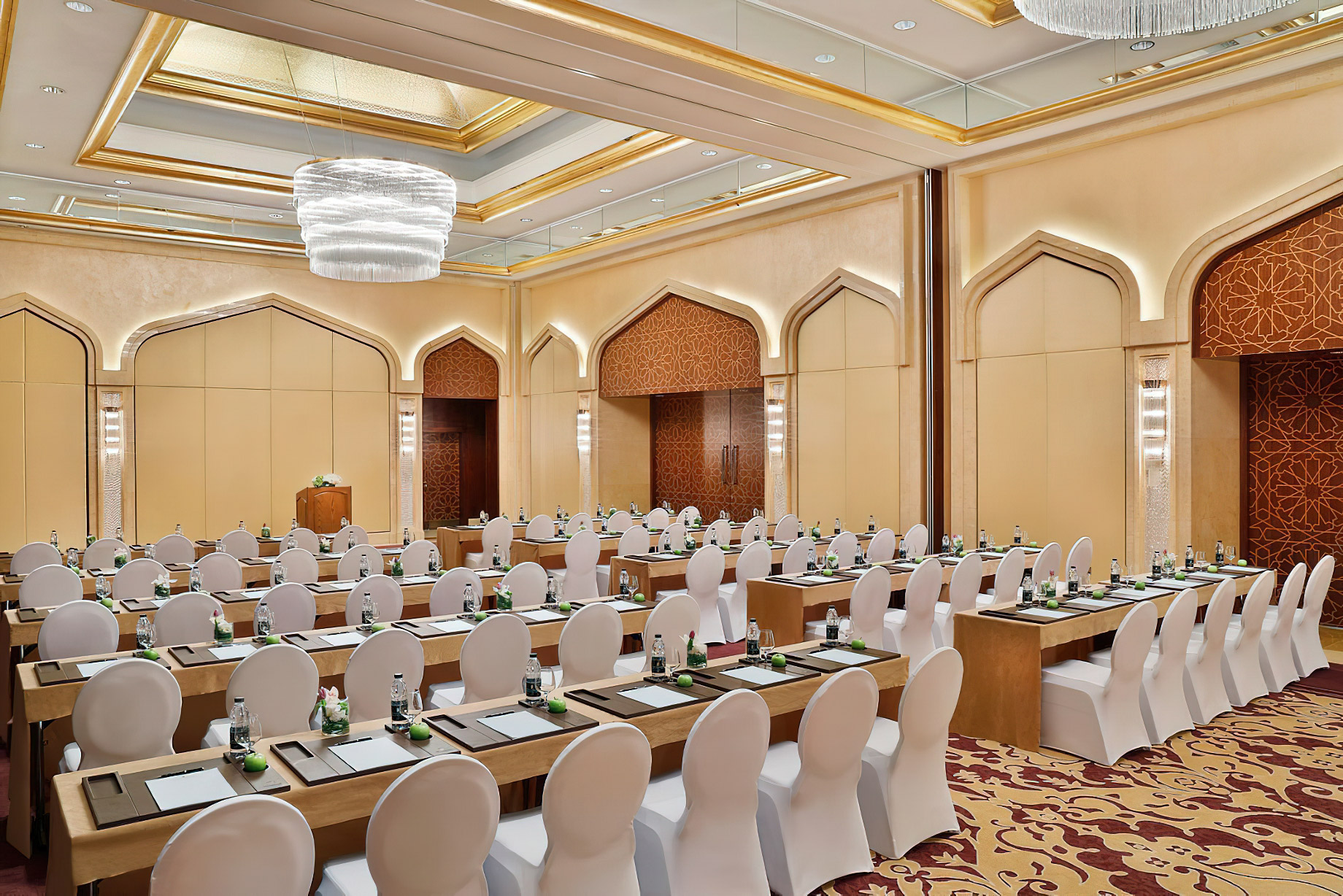 The Ritz-Carlton, Dubai Hotel – JBR Beach, Dubai, UAE – Louloua Ballroom Classroom Setup