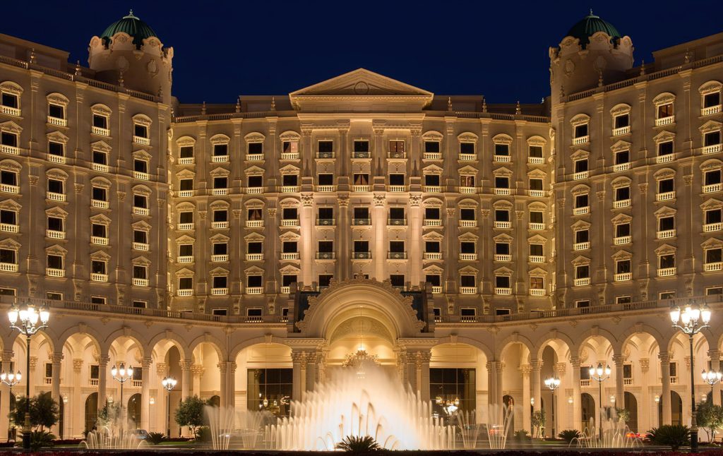 The Ritz-Carlton, Riyadh Hotel - Riyadh, Saudi Arabia - Hotel Exterior Night