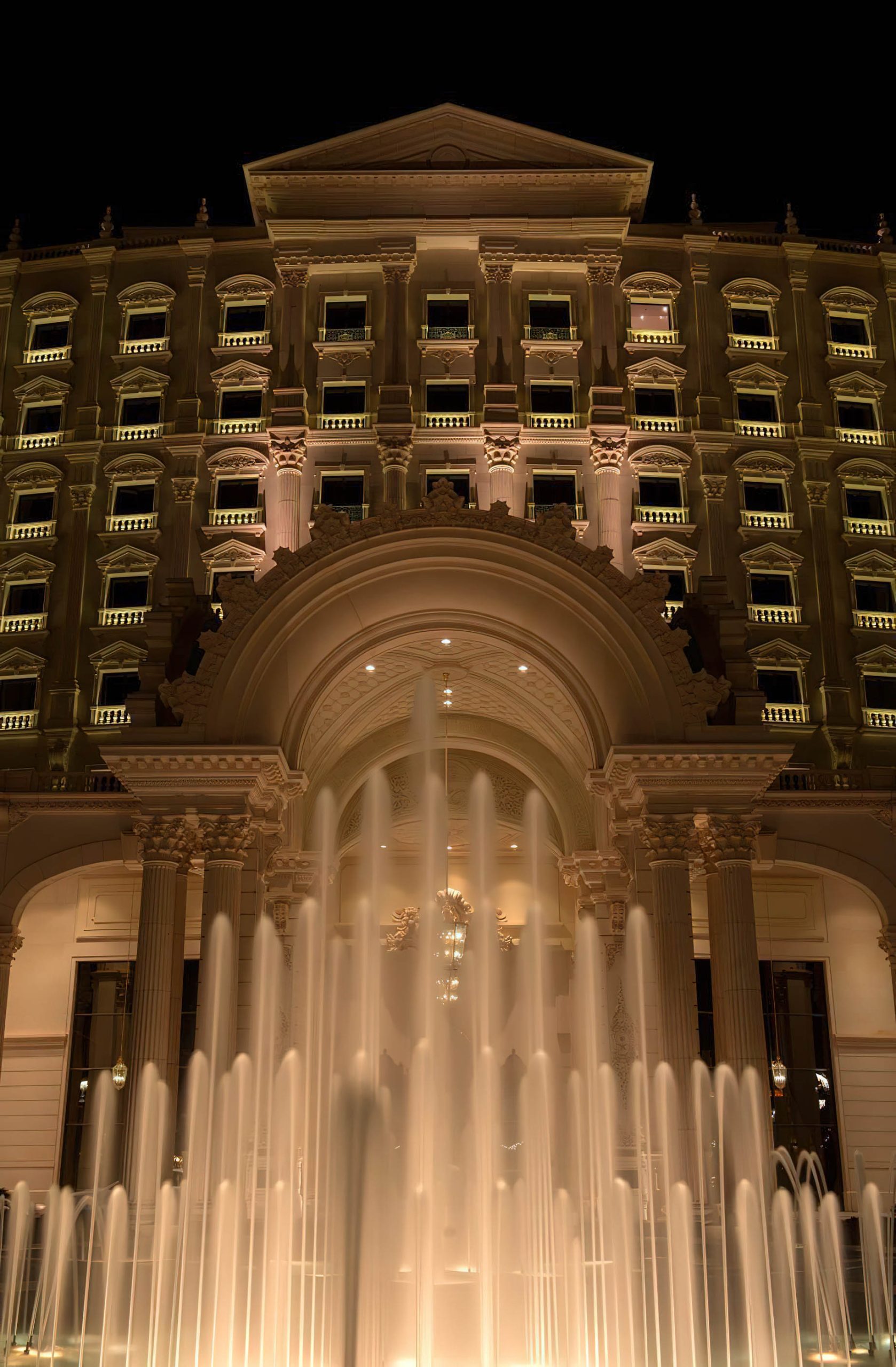 The Ritz-Carlton, Riyadh Hotel – Riyadh, Saudi Arabia – Hotel Exterior Night