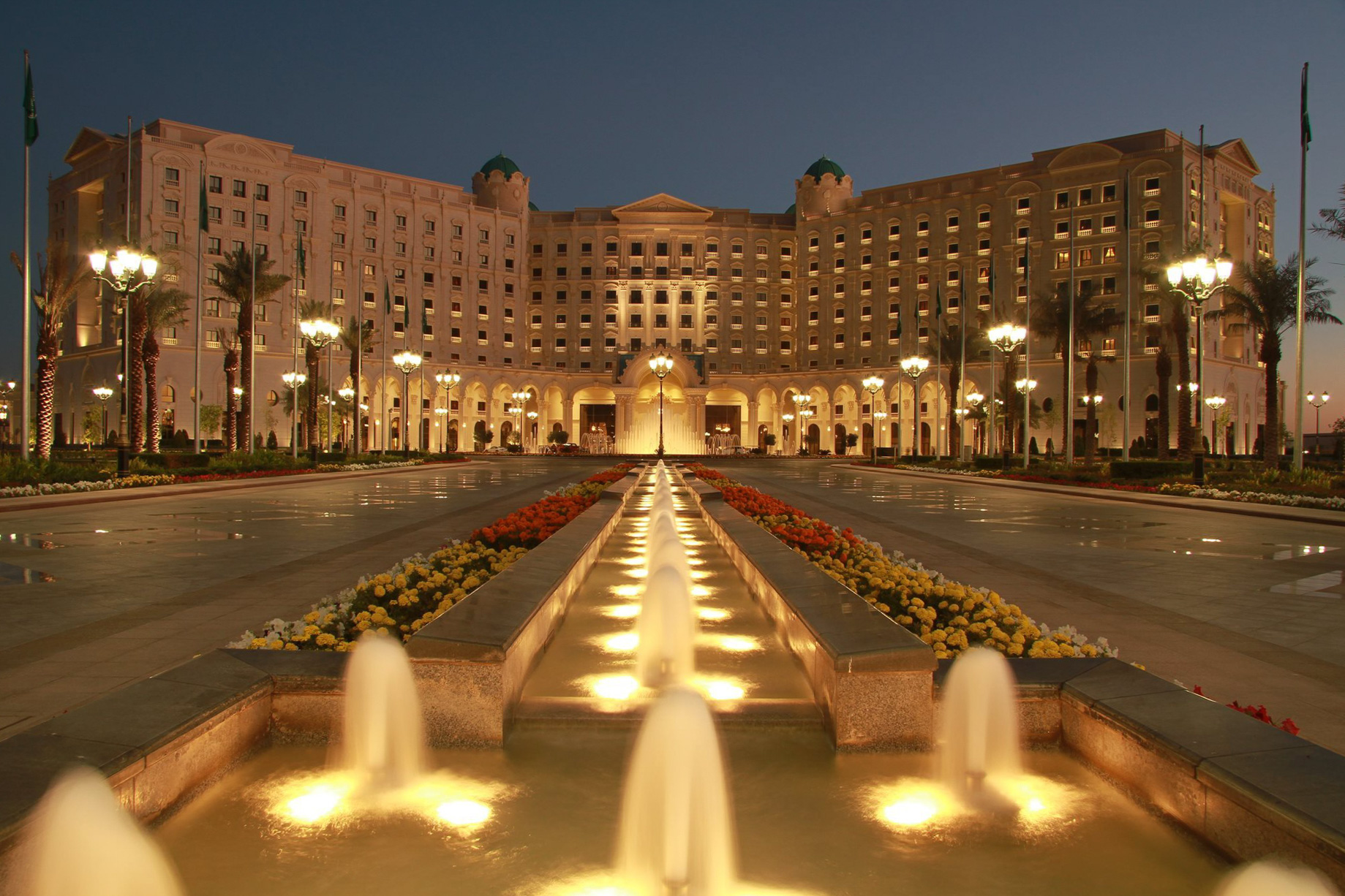 The Ritz-Carlton, Riyadh Hotel – Riyadh, Saudi Arabia – Hotel Exterior Night