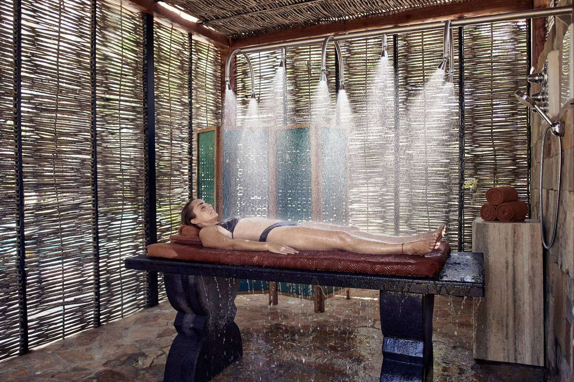The Ritz-Carlton, Zadun Reserve Resort – Los Cabos, Mexico – Spa Treatment Table Shower