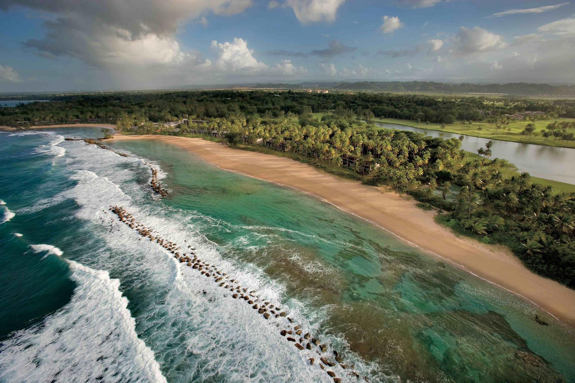 The Ritz-Carlton, Dorado Beach Reserve Resort – Puerto Rico – Resort Beach Aerial