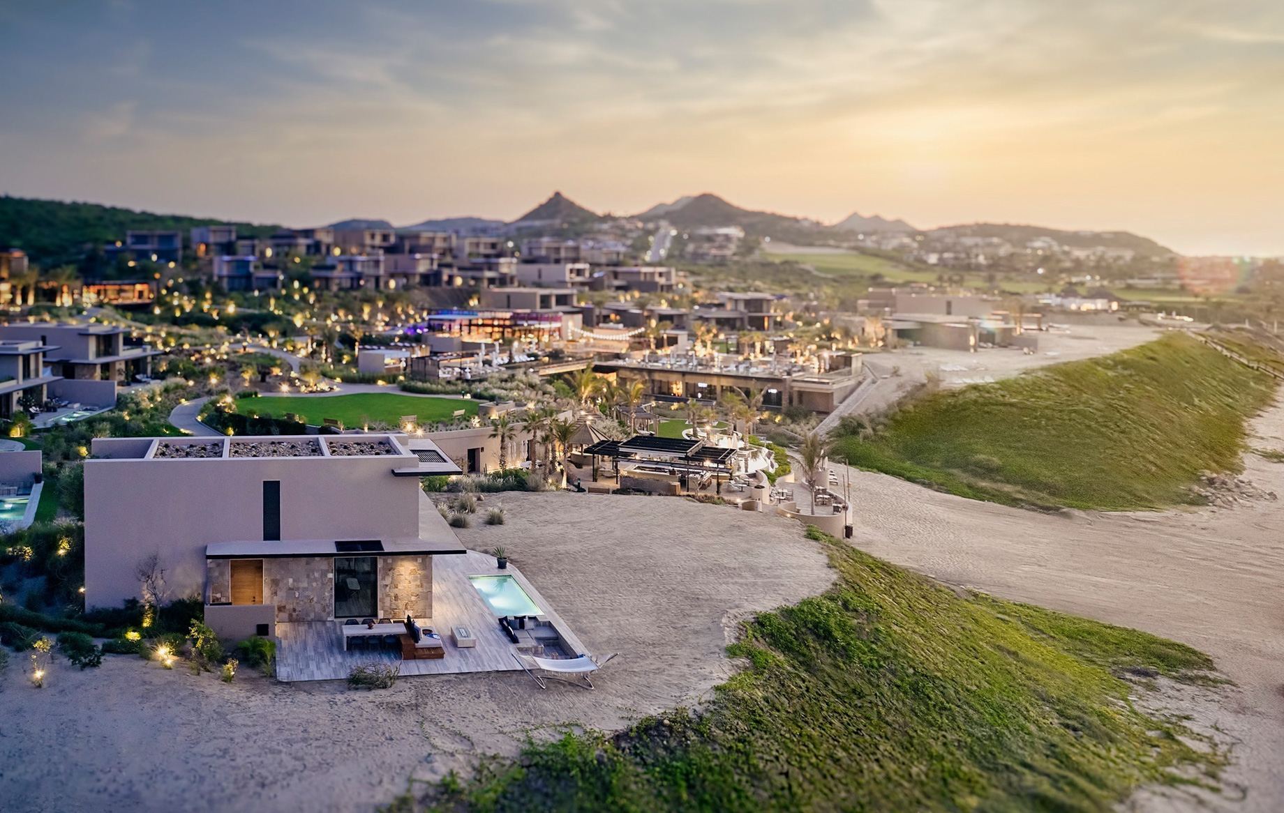 The Ritz-Carlton, Zadun Reserve Resort – Los Cabos, Mexico – Resort Beachfront Aerial View