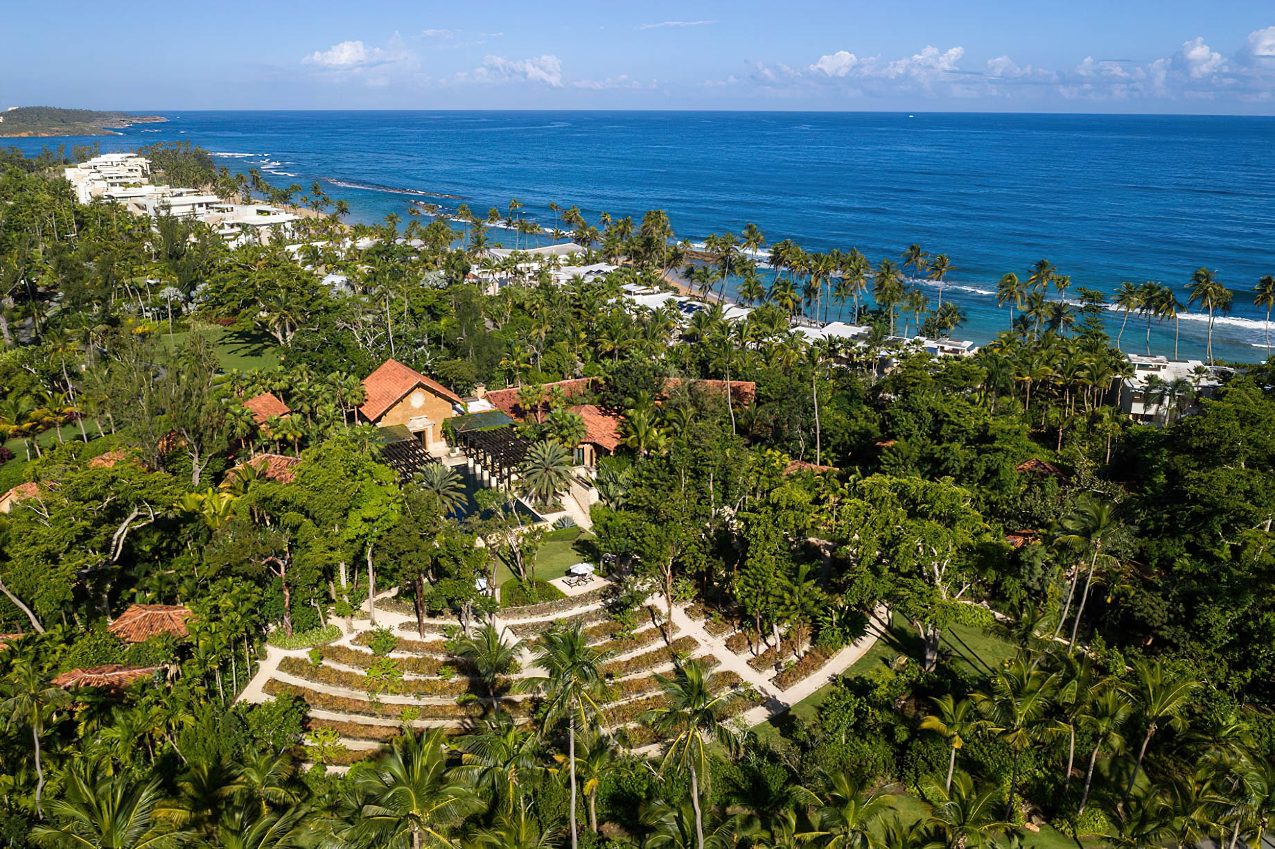 The Ritz-Carlton, Dorado Beach Reserve Resort - Puerto Rico - Pinapple Garden Aerial View