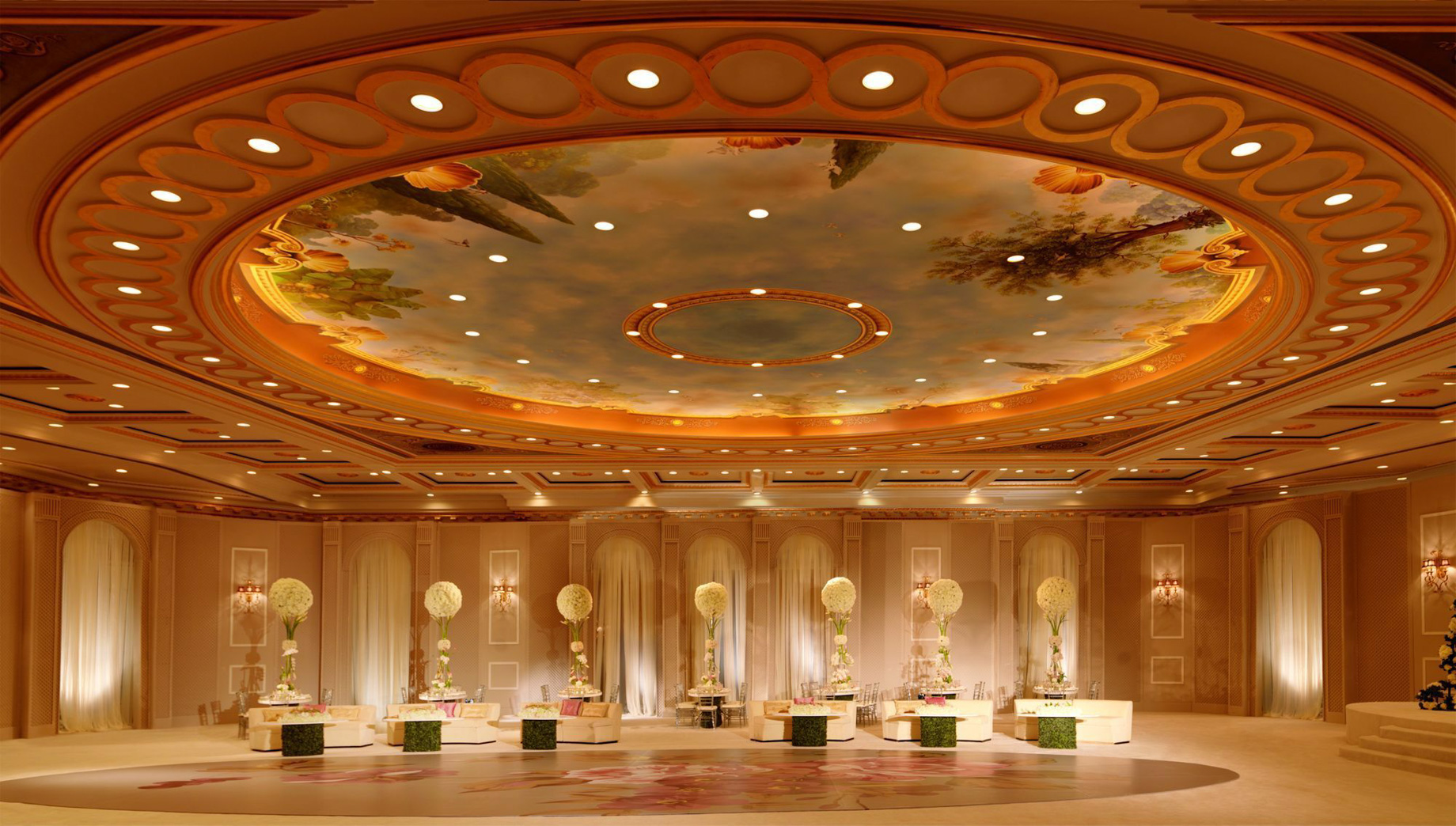 The Ritz-Carlton, Bahrain Resort Hotel – Manama, Bahrain – Grand Ballroom Wedding Setup