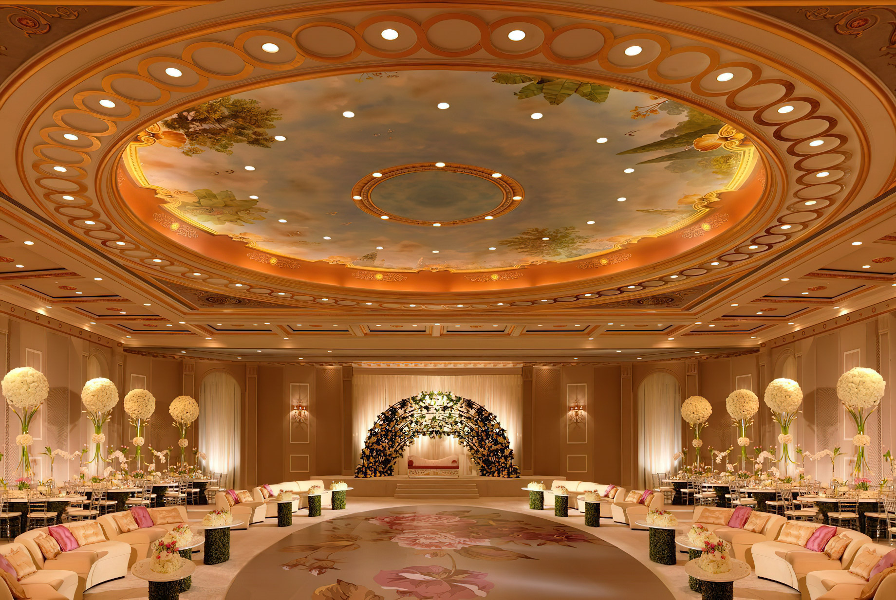The Ritz-Carlton, Bahrain Resort Hotel – Manama, Bahrain – Grand Ballroom Wedding Setup