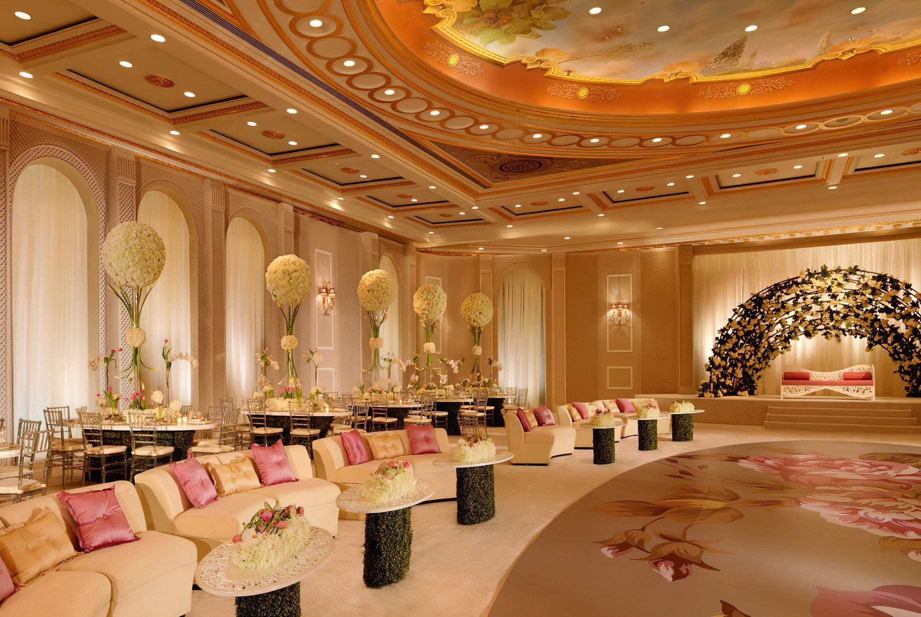 The Ritz-Carlton, Bahrain Resort Hotel – Manama, Bahrain – Grand Ballroom Wedding Setup