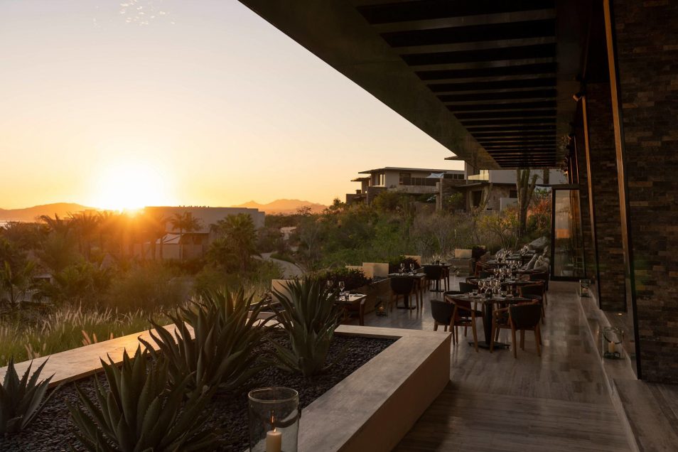 The Ritz-Carlton, Zadun Reserve Resort - Los Cabos, Mexico - Restaurant Terrace Sunset