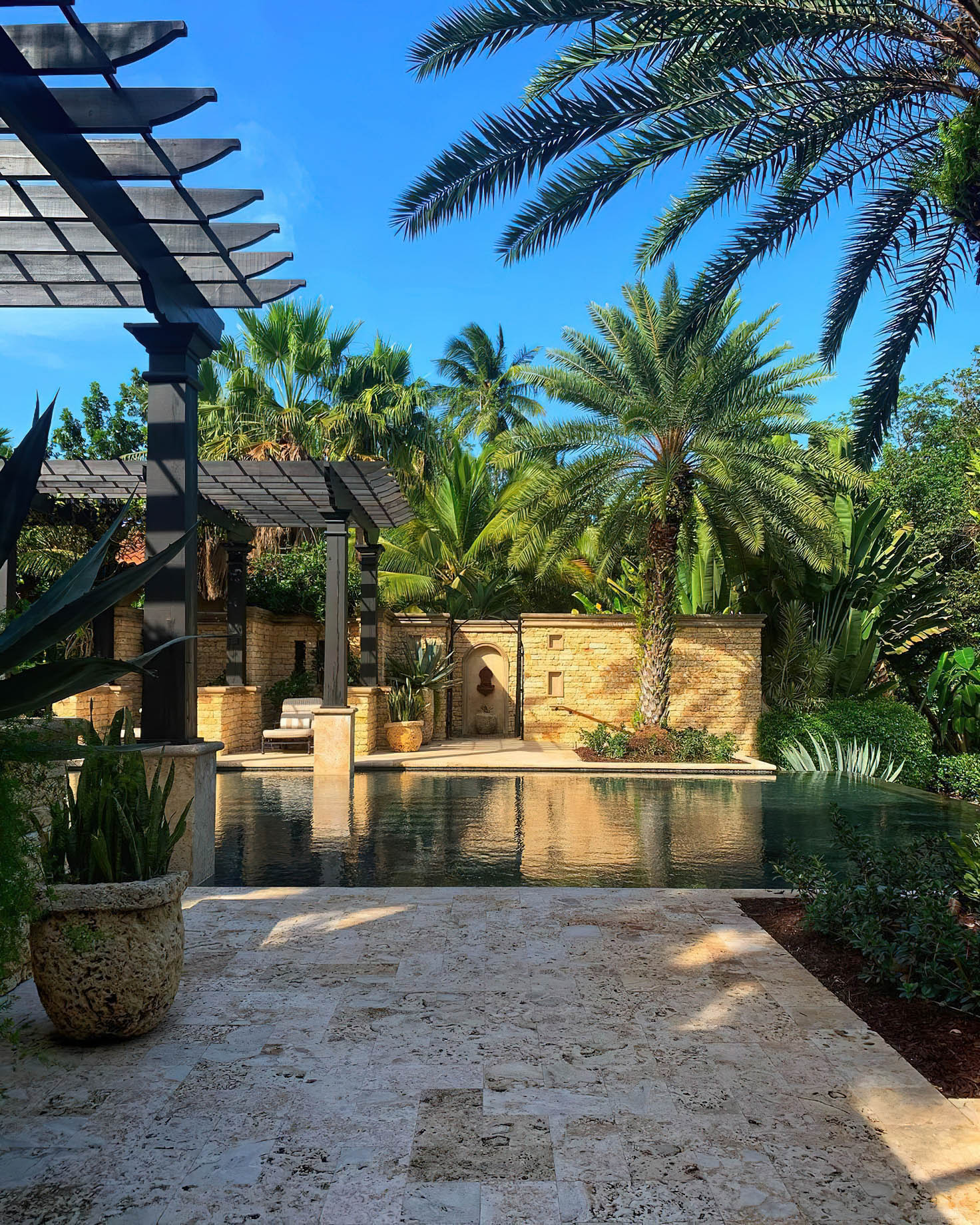 The Ritz-Carlton, Dorado Beach Reserve Resort – Puerto Rico – Spa Botanico Exterior Infinity Reflection Pool Deck