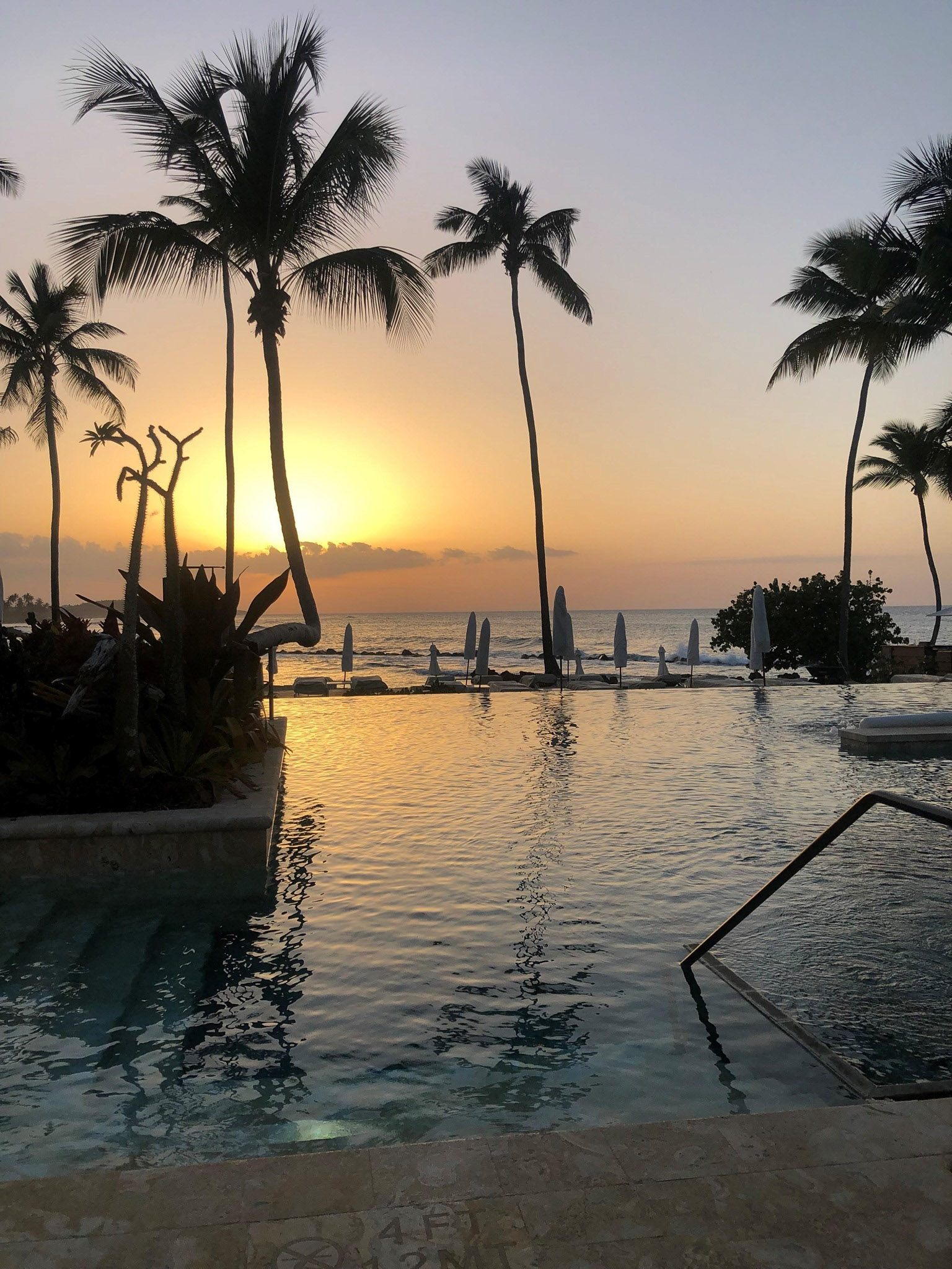 The Ritz-Carlton, Dorado Beach Reserve Resort – Puerto Rico – Resort Pool Sunset