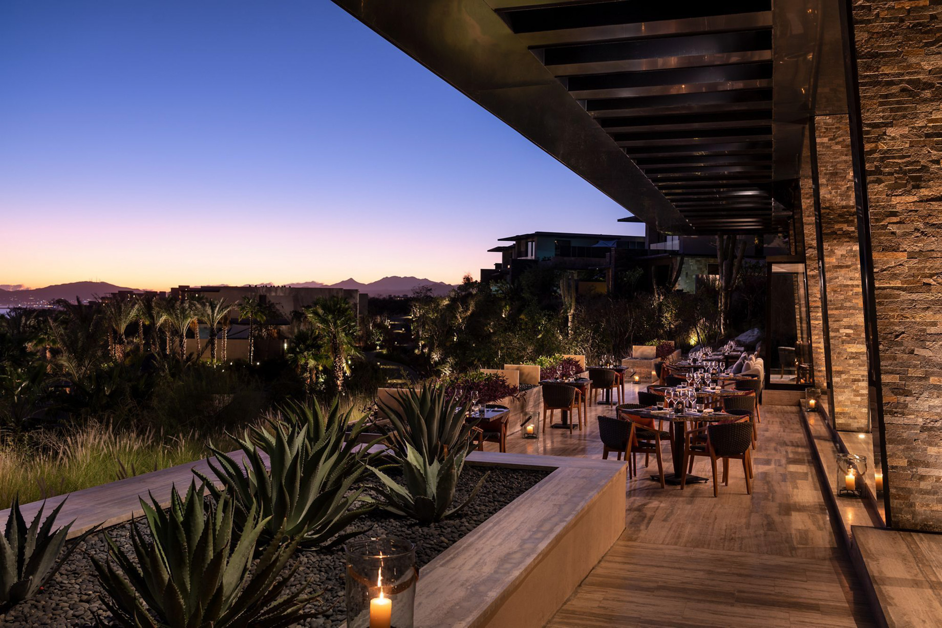 The Ritz-Carlton, Zadun Reserve Resort – Los Cabos, Mexico – Humo Restaurant Terrace Sunset