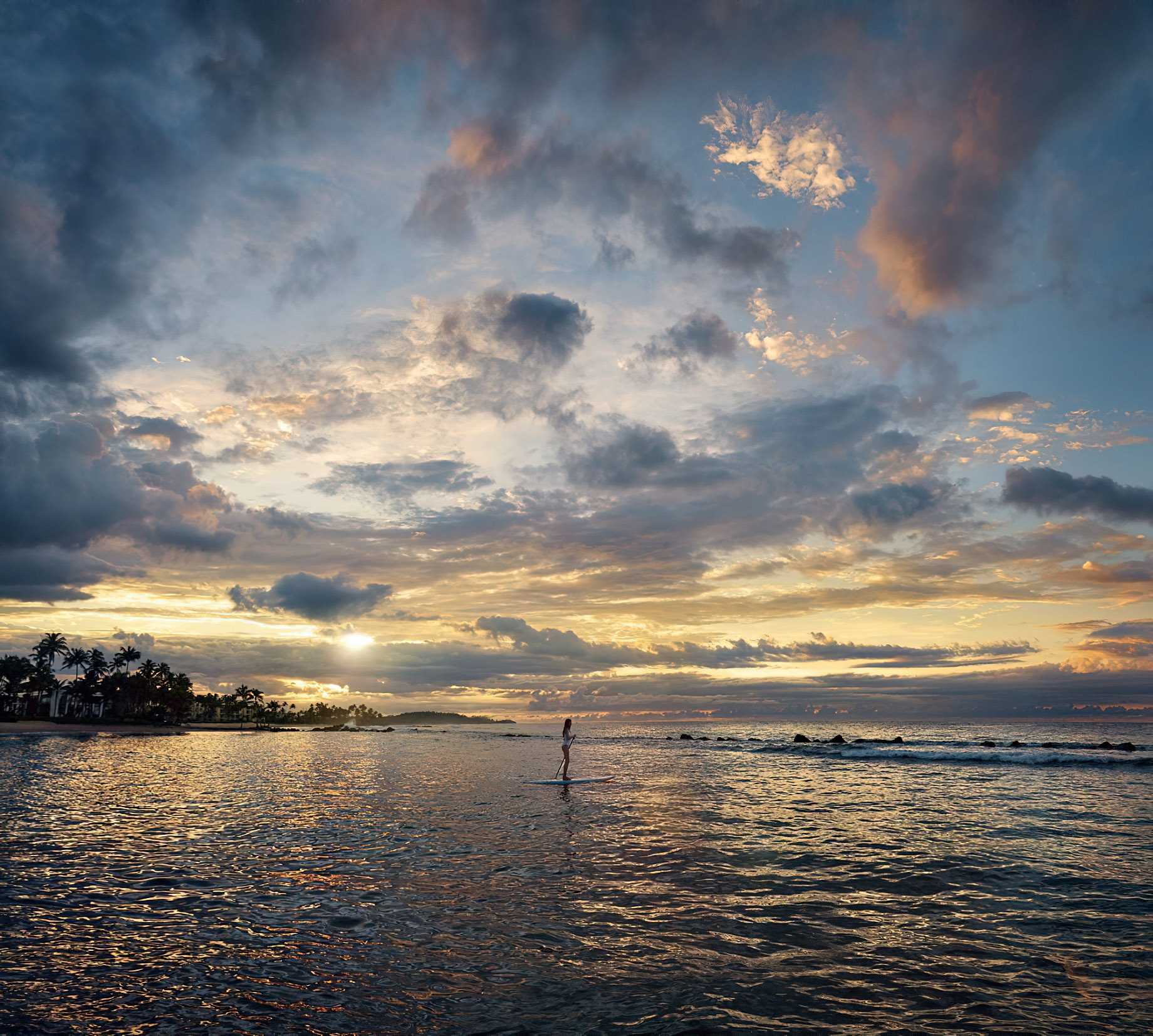 The Ritz-Carlton, Dorado Beach Reserve Resort – Puerto Rico – Sunset Ocean Paddle Boarding