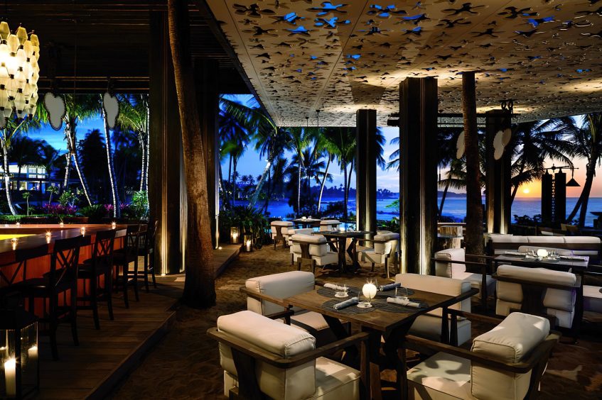 The Ritz-Carlton, Dorado Beach Reserve Resort - Puerto Rico - PositIvo Sand Bar Restaurant Night View