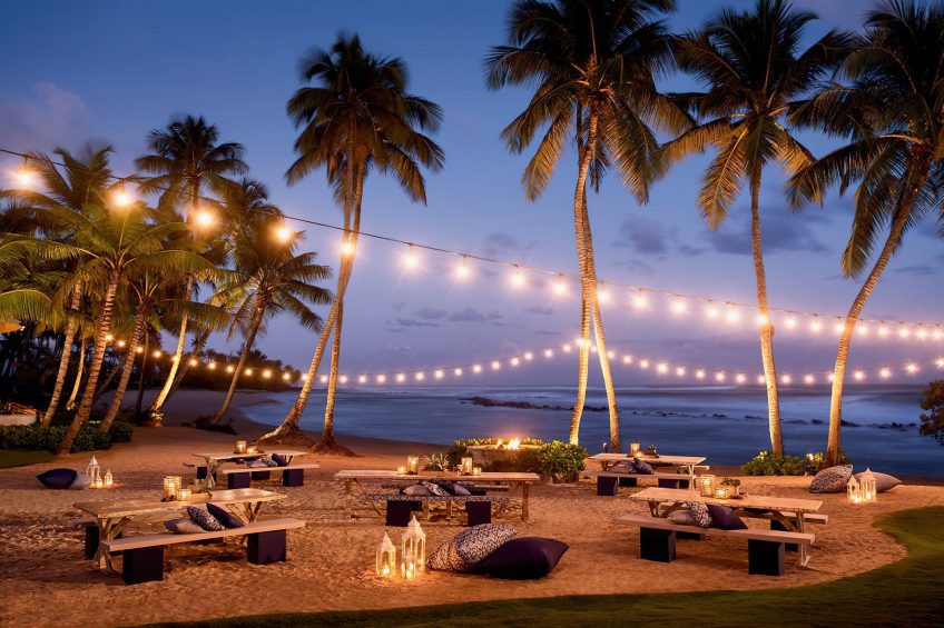 The Ritz-Carlton, Dorado Beach Reserve Resort - Puerto Rico - Beach Dining at Night