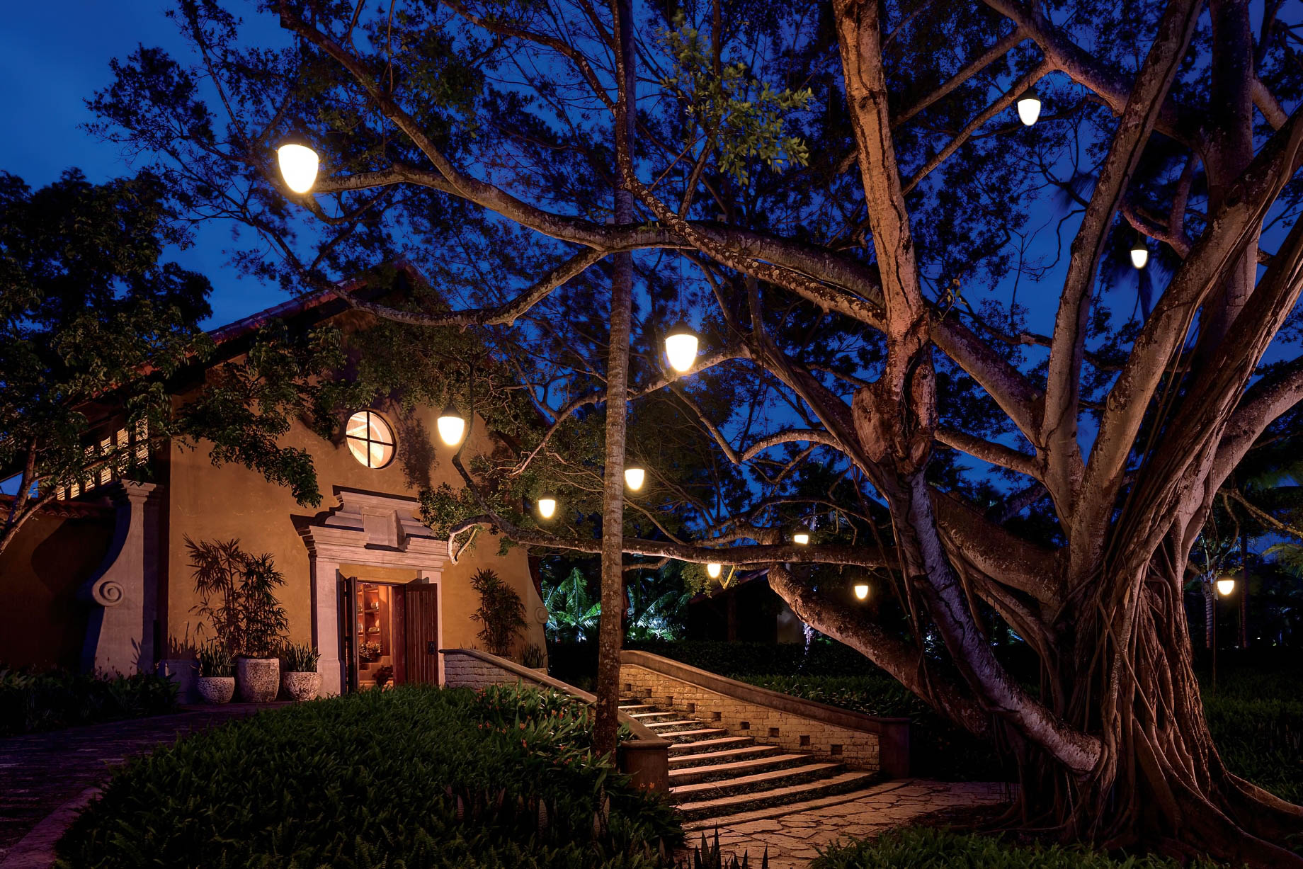The Ritz-Carlton, Dorado Beach Reserve Resort – Puerto Rico – Spa Botanico Apothecary Portal Exterior Night View