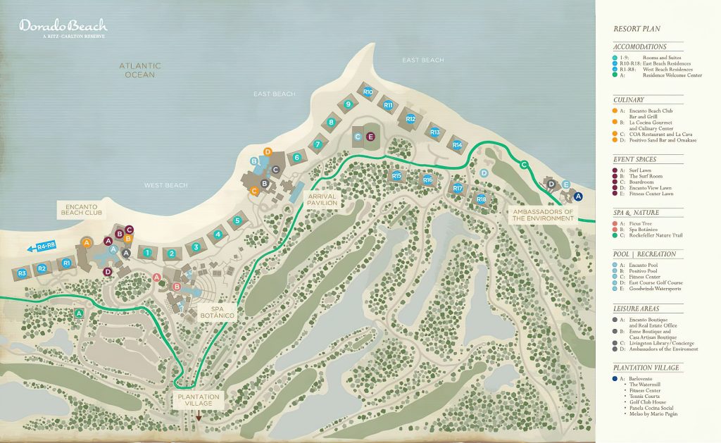 The Ritz-Carlton, Dorado Beach Reserve Resort - Puerto Rico - Map