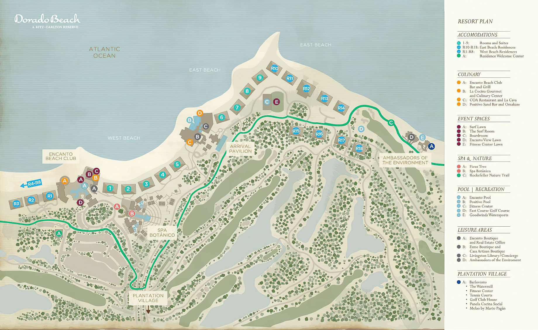 The Ritz-Carlton, Dorado Beach Reserve Resort – Puerto Rico – Map
