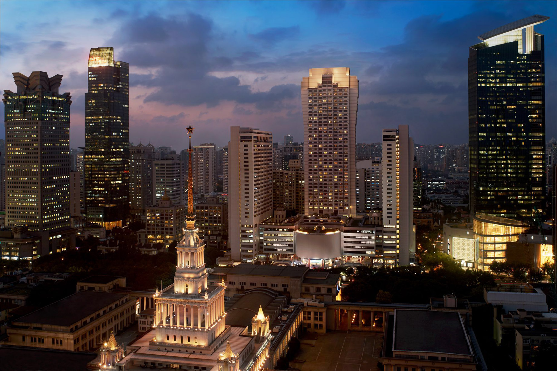 The Portman Ritz-Carlton, Shanghai Hotel - Shanghai, China - Hotel Exterior Aerial