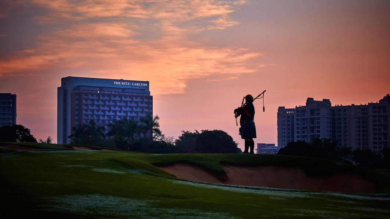 The Ritz-Carlton, Haikou Hotel Golf Resort - Hainan, China - Hotel Exterior Bagpiper