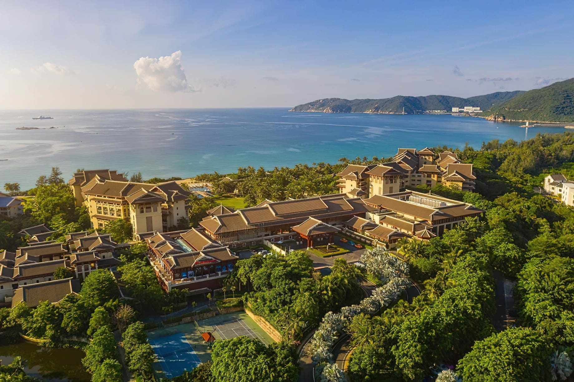 The Ritz-Carlton Sanya, Yalong Bay Hotel - Hainan, China - Hotel Ocean View Aerial