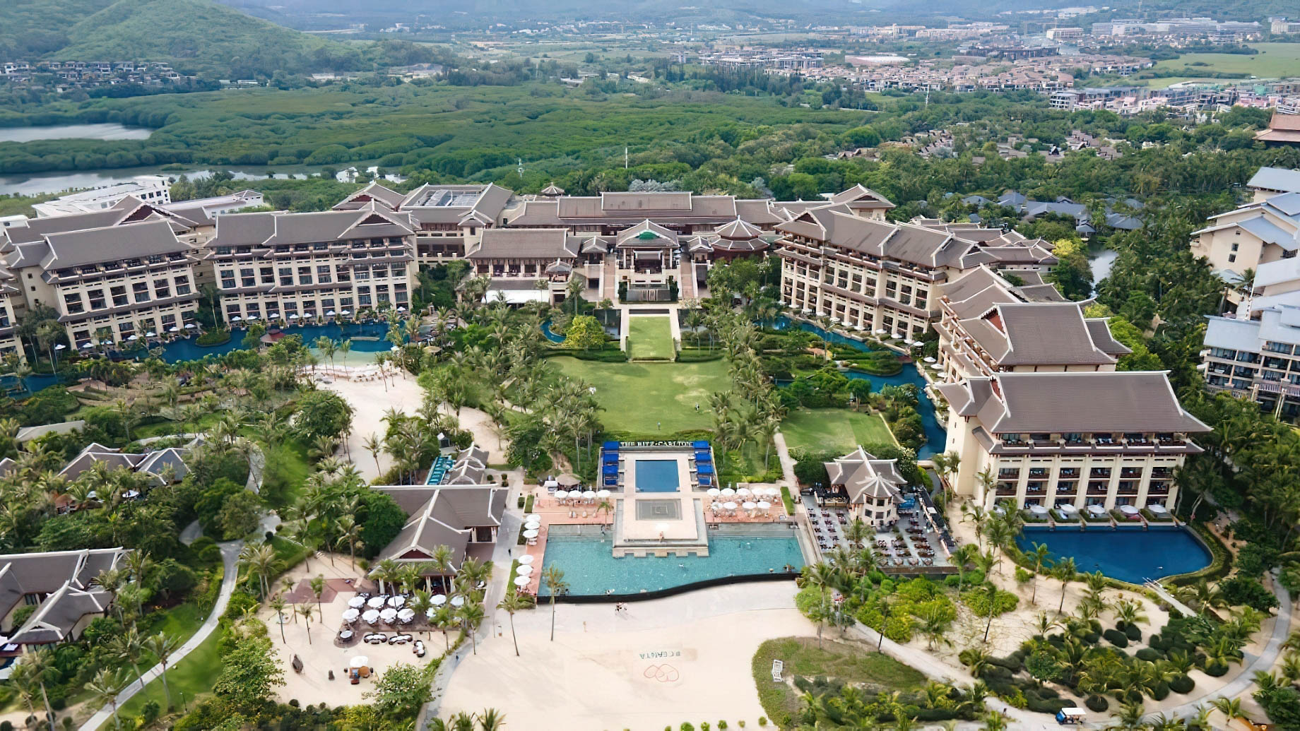 The Ritz-Carlton Sanya, Yalong Bay Hotel – Hainan, China – Hotel Aerial