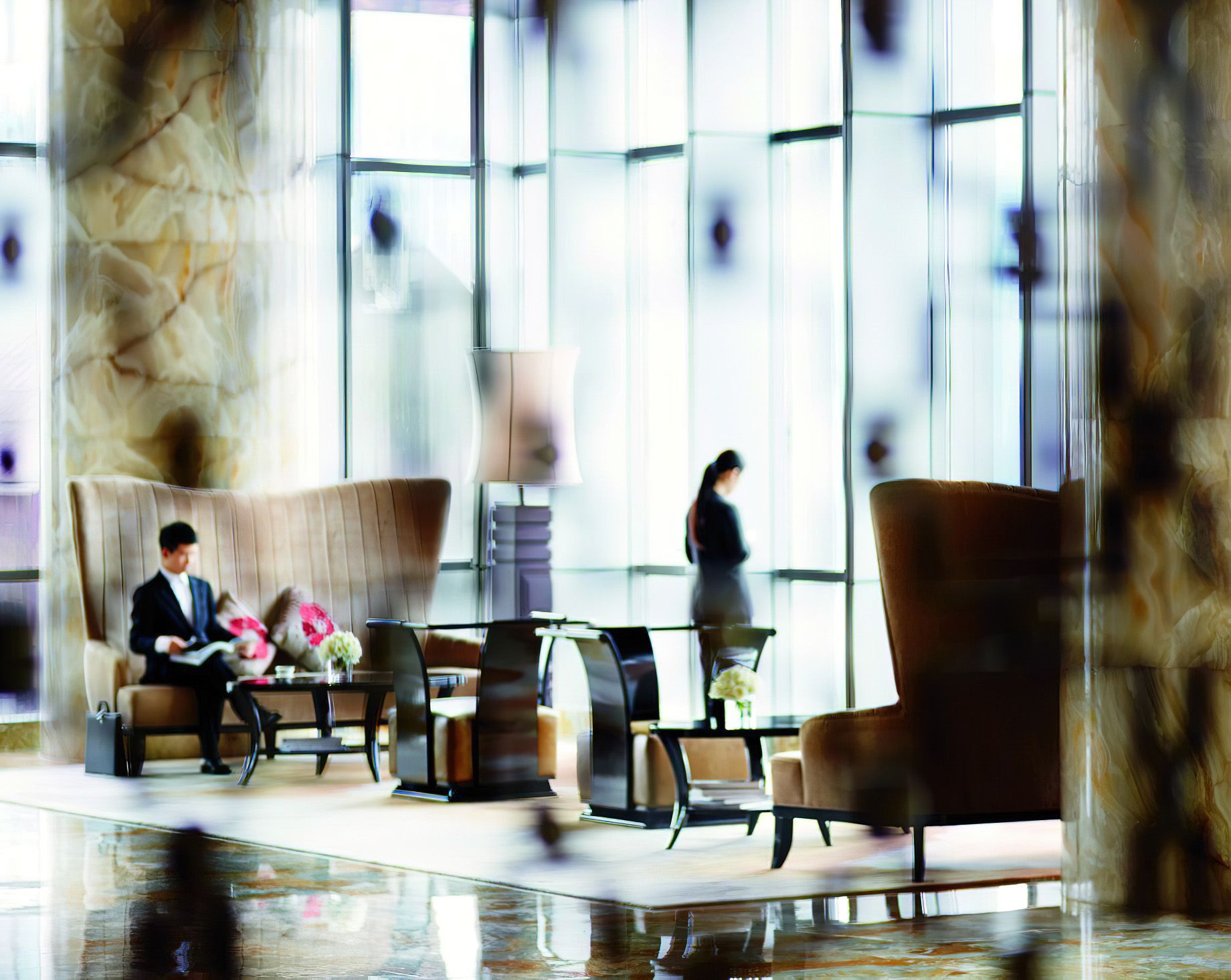 The Ritz-Carlton, Chengdu Hotel – Chengdu, Sichuan, China – Lobby Lounge Interior