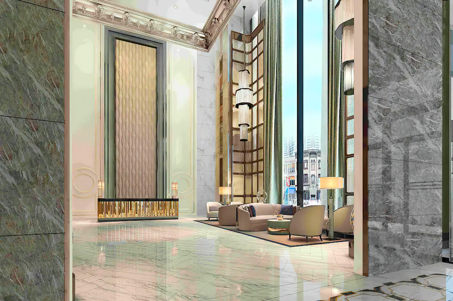 The Ritz-Carlton, Harbin Hotel – Harbin, China – Lobby