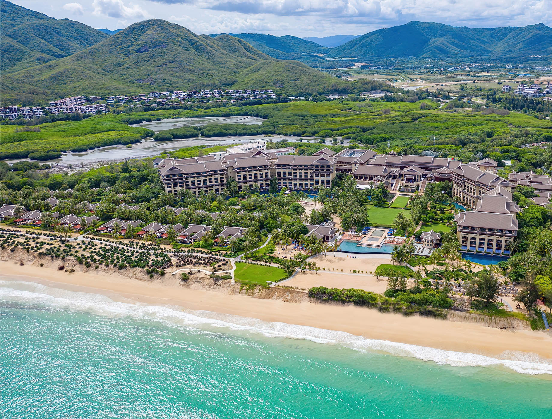 The Ritz-Carlton Sanya, Yalong Bay Hotel – Hainan, China – Hotel Aerial View