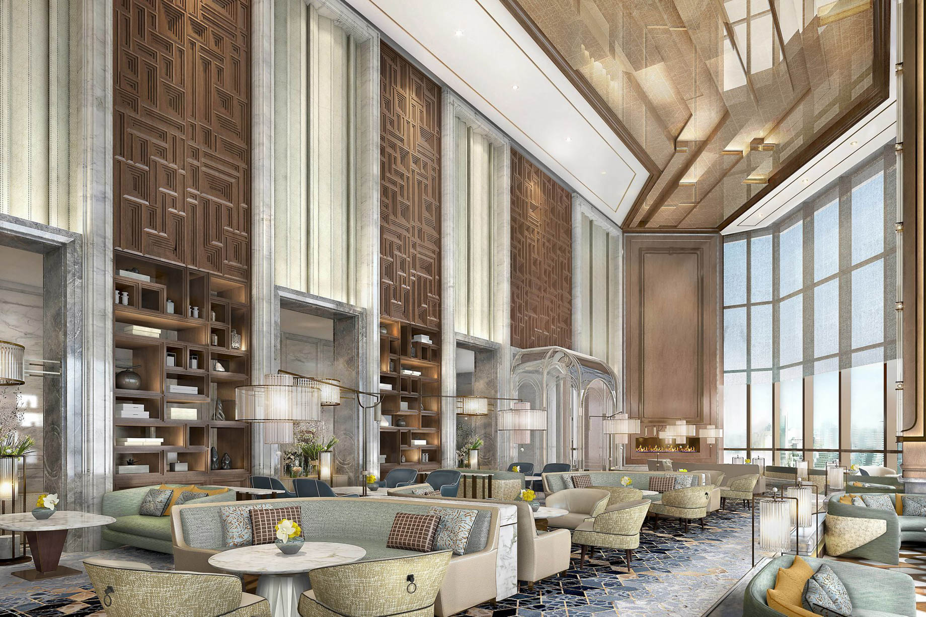 The Ritz-Carlton, Harbin Hotel – Harbin, China – Lobby Lounge